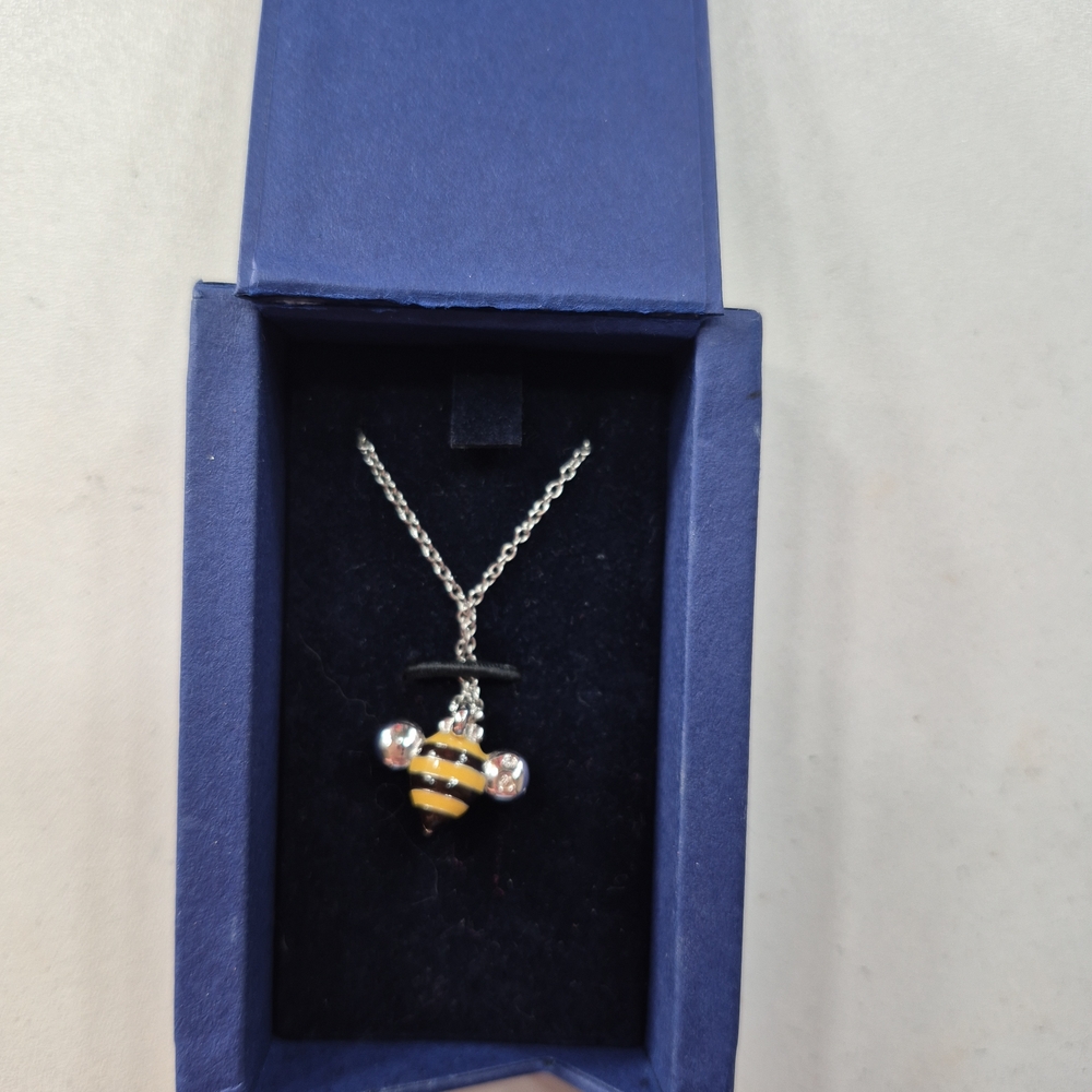 Swarovski Silver and Gold Bee Necklace